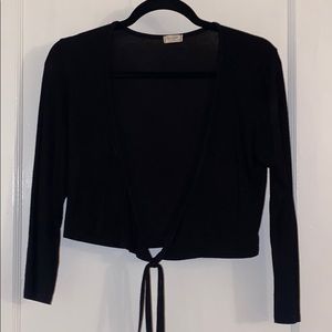 Wrap Long Sleeve in Black